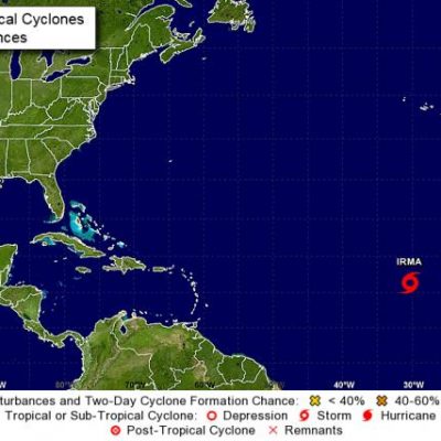 Se forma la tormenta tropical Irma en el Atlántico