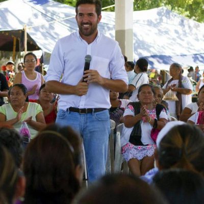 En Kopomá, Pablo Gamboa asegura gestionar más beneficios para Yucatán