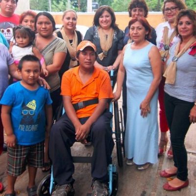 Encabeza Celia Rivas ayuda a familia afectada por una enfermedad
