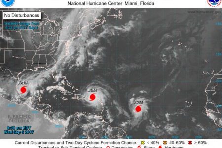 Atípico: tres huracanes en el Atlántico, uno de ellos categoría 5