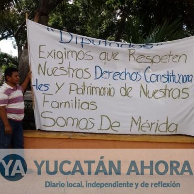 Protesta San Antonio Kaua III, no quieren pertenecer a Kanasín