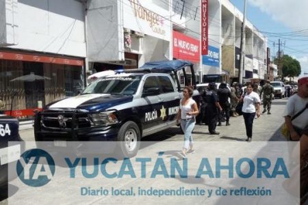 Fuerzas federales realizan operativo en el Centro de Mérida