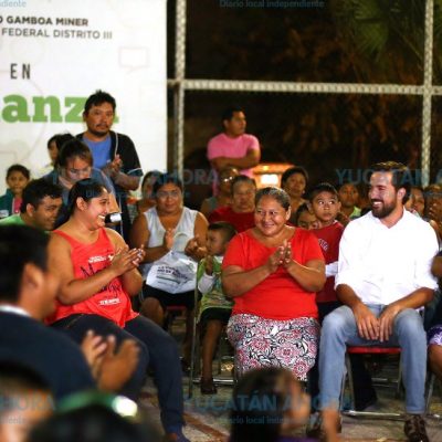 Lleva Pablo Gamboa beneficios de sus gestiones más allá del tercer distrito federal