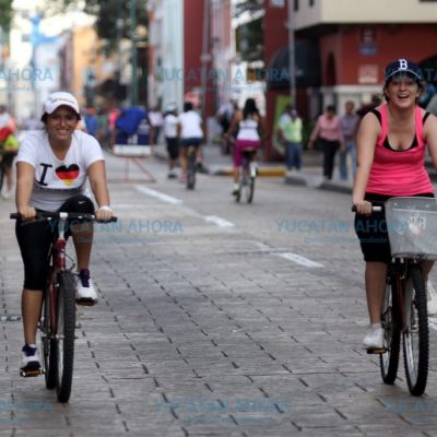 El Centro Histórico de Mérida, libre de Bici-Ruta los domingos de diciembre