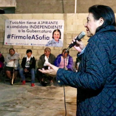 Sofía Castro asegura que es una opción diferente a la de los partidos políticos