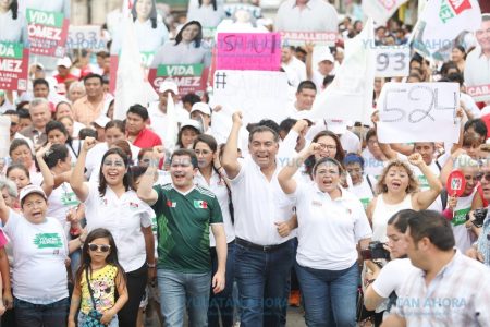 En la recta final de la campaña Mauricio Sahuí se enfocará en darle energía a la militancia priista