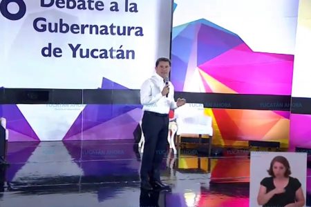 Mauricio Sahui asegura en el debate que es el mejor preparado para hacer un Yucatán mejor