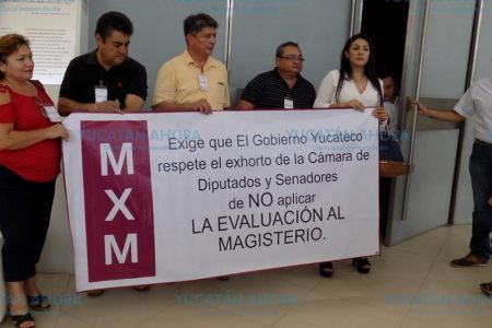 Maestros yucatecos piden que se cancele la evaluación de la reforma educativa