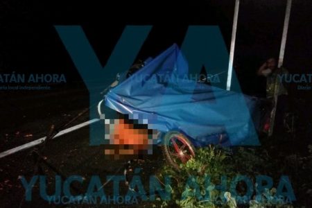 Trágico accidente en la carretera Mérida-Tizimín: muere un mototaxista