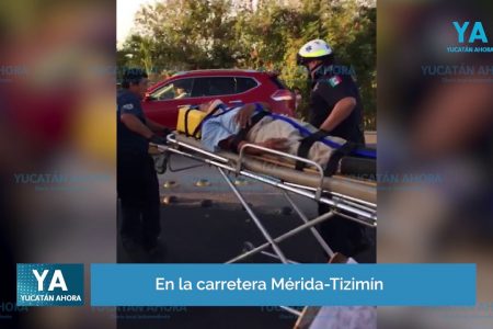 Conductora manda al hospital a un ciclista que arrolla en la carretera Mérida-Tizimín