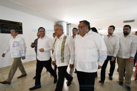 López Obrador comienza su segunda visita oficial en Yucatán