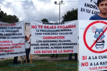 Ejidatarios yucatecos acusan de corrupción a funcionarios de la 4T