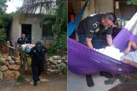 Policías de la SSP ayudan a una mujer a tener su bebé en casa