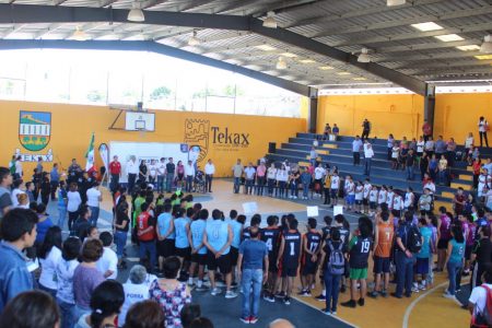 Realizan en Tekax novena jornada de la Liga de la inclusión de básquetbol