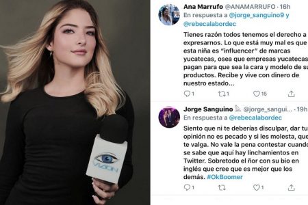 Corren de programa de TV a modelo española que insultó a los yucatecos en redes