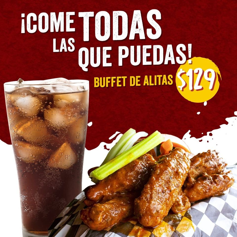 Buffet de alitas: come todas las que puedas en Angry Burgers de Gonzalo  Guerrero – Yucatan Ahora