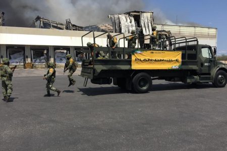 Hasta el Ejército tuvo que intervenir en el incendio de Kekén en Sahé