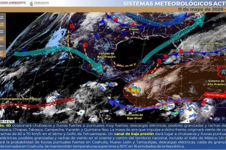 Pronostican lunes con lluvias en el norte, oriente y sur de Yucatán
