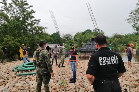 Mantienen vigilancia en Yaxcabá tras histórica inundación por Cristóbal