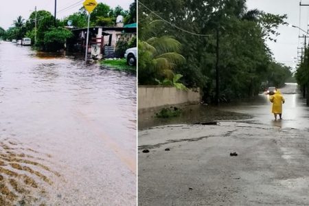 Hacienda Tekat bajo el agua; la gente pide ayuda