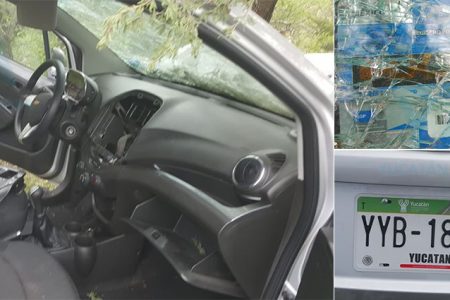Choca un auto con placas de Yucatán en San Luis Potosí: pasajeros desaparecidos