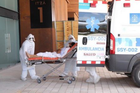 Fallece adulto mayor en una ambulancia de traslado de Conkal