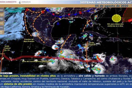 Toma precauciones: hoy se esperan tormentas fuertes en Yucatán