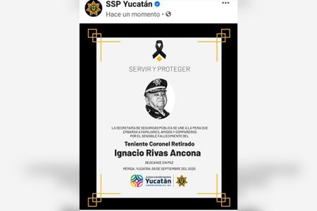 Fallece el teniente coronel retirado Ignacio Rivas Ancona
