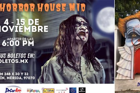 Instalan casa de espantos en Mérida, abierta hasta el 15 de noviembre