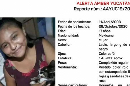 Emiten Alerta Amber por jovencita de 17 años extraviada el 26 de octubre