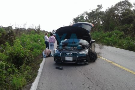 Accidente les impide llegar a Mérida