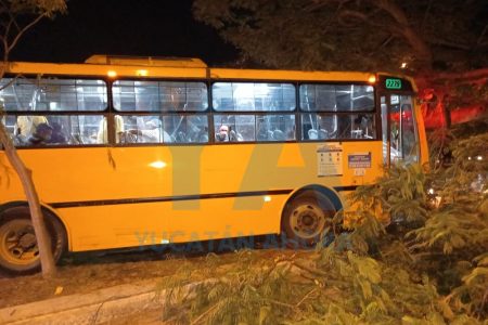 Autobús se queda sin frenos y causa desastre en la Avenida Tecnológico