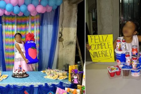 Pequeña yucateca pide su cumpleaños con temática de Danone