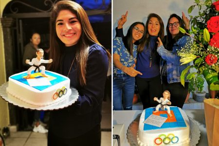 La karateca Lupita Quintal comparte su sorpresa de cumpleaños