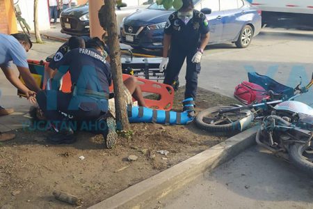 Atropellan a motociclista en la Cortés Sarmiento