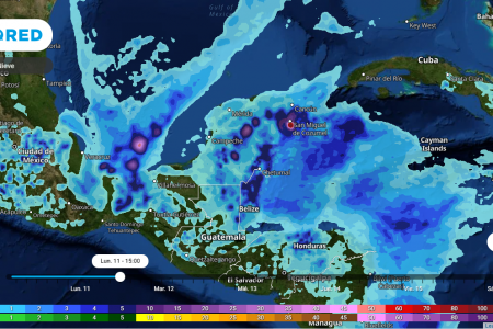 Pronostican lluvias intensas esta semana para la Península de Yucatán