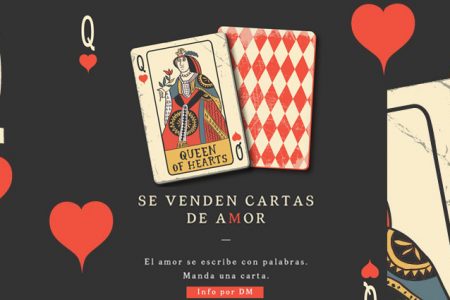 Yucateca vende cartas de amor para este 14 de febrero