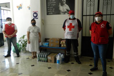 Cruz Roja Yucatán apoya a agrupaciones civiles en la lucha contra Covid-19