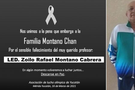 Obituario: LED Zoilo Rafael Montano Cabrera