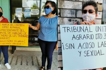Protesta de brazos caídos en el Tribunal Agrario: denuncian violencia laboral y acoso sexual
