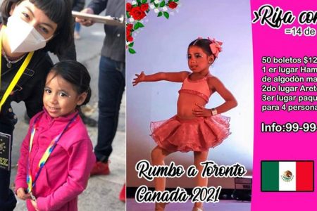 Niña yucateca representará a México en concurso de baile en Canadá, pide apoyo para viajar