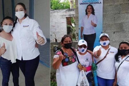 Karina Pacheco repudia la violencia política en Chichimilá