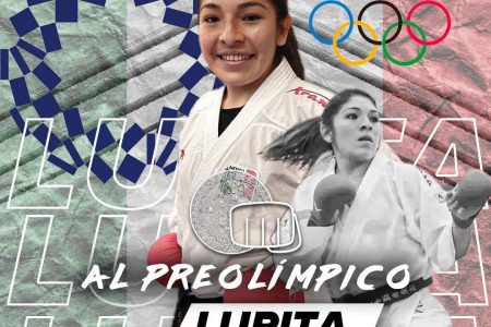 La yucateca Lupita Quintal, en el preolímpico de karate rumbo a los Juegos de Tokio