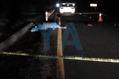 Turista de la Ciudad de México muere atropellado en la autopista Mérida-Cancún
