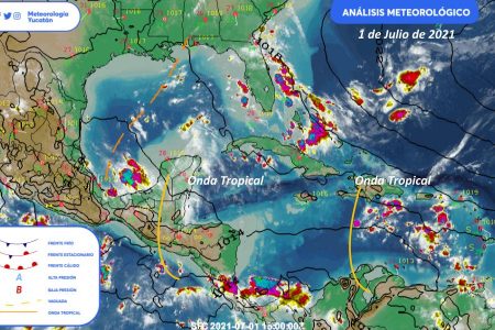 Inicia julio con tormentas dispersas en la Península de Yucatán