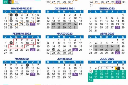 Segey presenta Calendario Escolar 2021-2022 de 190 días