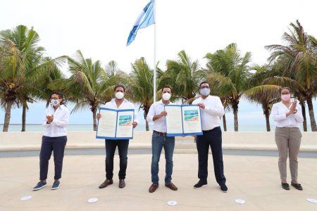 Por segundo año consecutivo, la playa de Progreso recibe la certificación “Blue Flag”