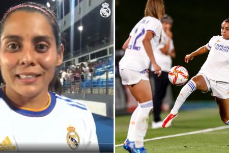 La mexicana Kenti Robles hace el primer gol del Real Madrid en la Champions femenil