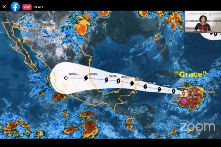 Grace impactará la Península de Yucatán como huracán categoría 1
