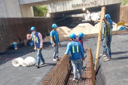 El Ayuntamiento de Mérida vigila que se hagan con calidad trabajos en el paso deprimido